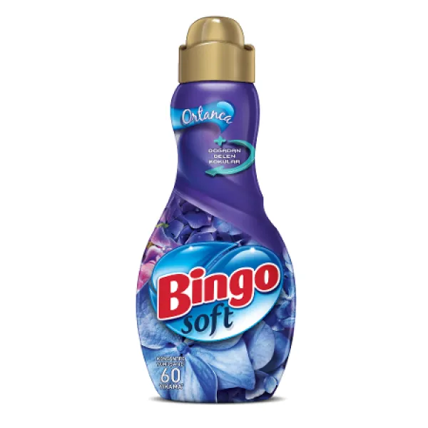 Bingo Sorft Ortanca Çamaşır Yumaşatıcı 60 Yıkama Deterjan
