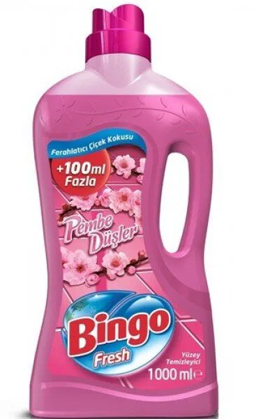 Bingo Yüzey Temizleyici Pembe Düşler 1 lt Deterjan