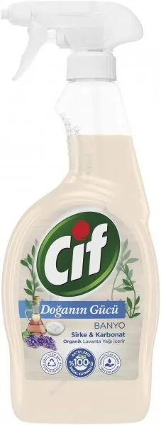 Cif Doğanın Gücü Banyo Sprey Temizleyici 750 ml Deterjan