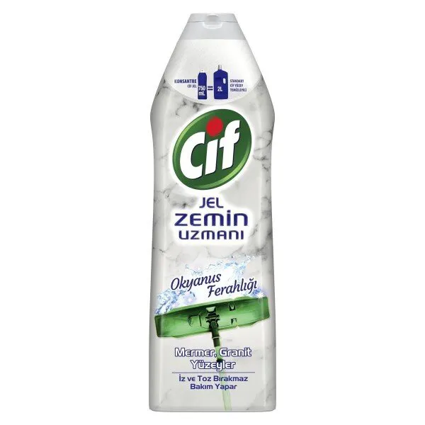 Cif Jel Zemin Uzmanı Okyanus Ferahlığı-Mermer 750 ml Deterjan