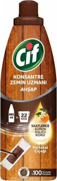 Cif Konsantre Zemin Uzmanı Ahşap Portakal Çiçeği 895 ml Deterjan