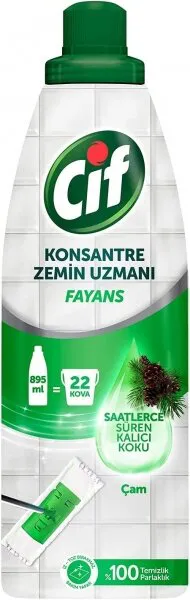 Cif Konsantre Zemin Uzmanı Fayans Çam 895 ml Deterjan