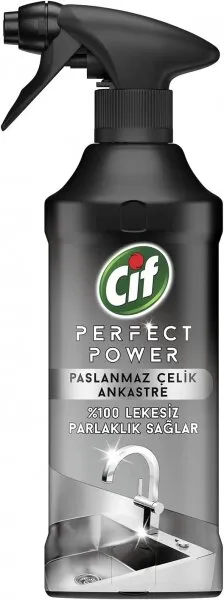 Cif Sprey Perfect Power Paslanmaz Çelik 435 ml Deterjan