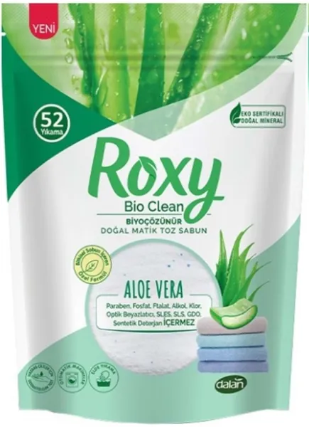 Dalan Roxy Bio Clean Aloe Vera Toz Deterjan 1.6 kg Deterjan
