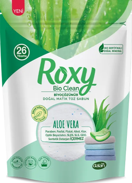 Dalan Roxy Bio Clean Aloe Vera Toz Deterjan 800 gr Deterjan