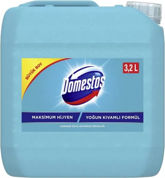 Domestos Maksimum Hijyen Okyanus Ferahlığı Çamaşır Suyu 3.2 lt Deterjan