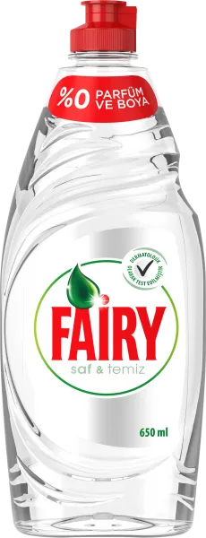 Fairy Saf & Temiz Sıvı Bulaşık Deterjanı 650 ml Deterjan