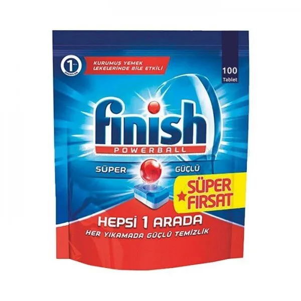 Finish Hepsi 1 Arada Tablet Bulaşık Makinesi Deterjanı 100 Adet Deterjan