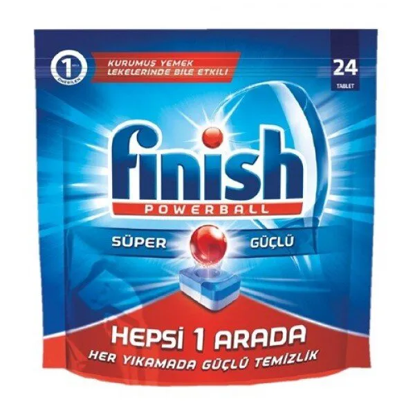 Finish Hepsi 1 Arada Tablet Bulaşık Makinesi Deterjanı 24 Adet Deterjan