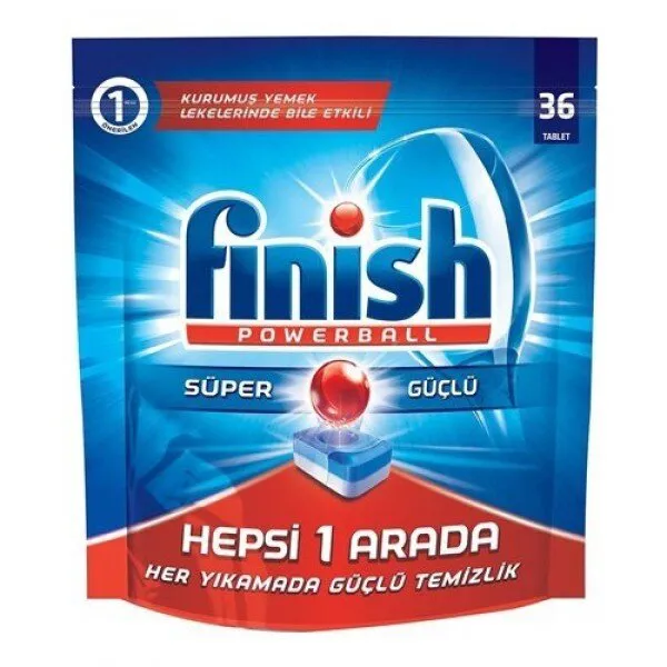 Finish Hepsi 1 Arada Tablet Bulaşık Makinesi Deterjanı 36 Adet Deterjan