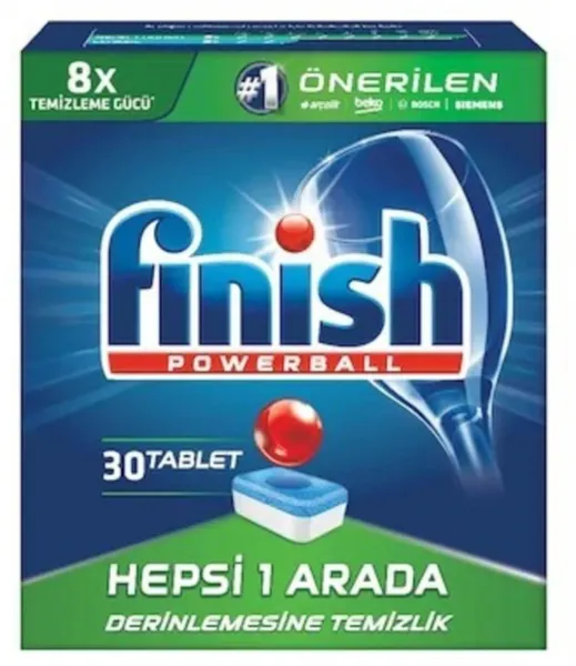 Finish Hepsi 1 Arada Tablet Bulaşık Makinesi Deterjanı 30 Adet Deterjan