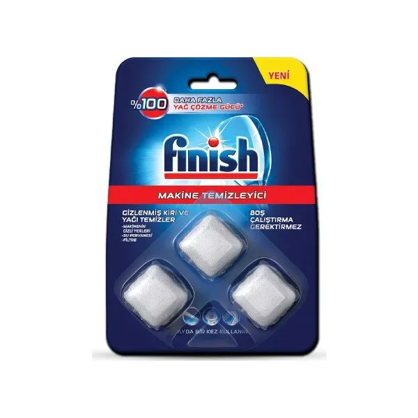 Finish Tablet Makine Temizleyici 3 Adet Deterjan