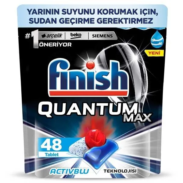 Finish Quantum Max Tablet Bulaşık Makinesi Deterjanı 48 Adet Deterjan