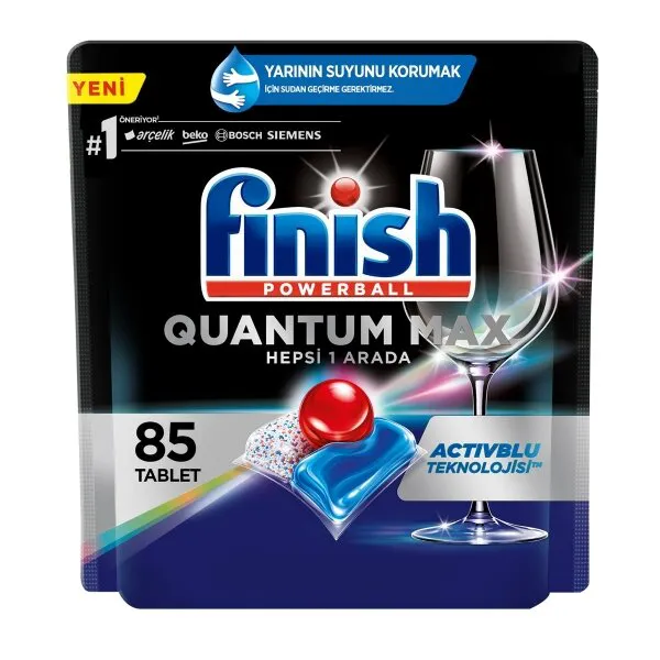 Finish Quantum Max Tablet Bulaşık Makinesi Deterjanı 85 Adet Deterjan