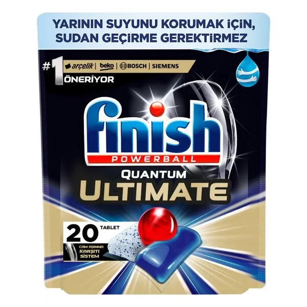 Finish Quantum Ultimate Tablet Bulaşık Makinesi Deterjanı 20 Adet Deterjan