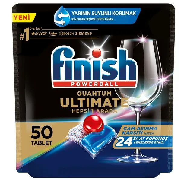 Finish Quantum Ultimate Tablet Bulaşık Makinesi Deterjanı 50 Adet Deterjan