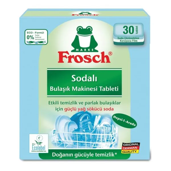 Frosch Sodalı Bulaşık Makinesi Deterjanı 30 Adet Deterjan