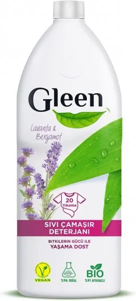 Gleen Lavanta ve Bergamot Sıvı Çamaşır Deterjanı 20 Yıkama Deterjan