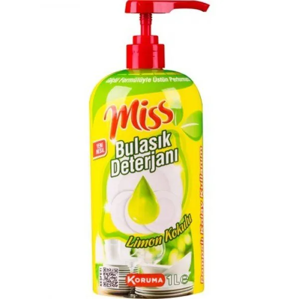 Miss Sıvı Bulaşık Deterjanı Limonlu 1 lt Deterjan