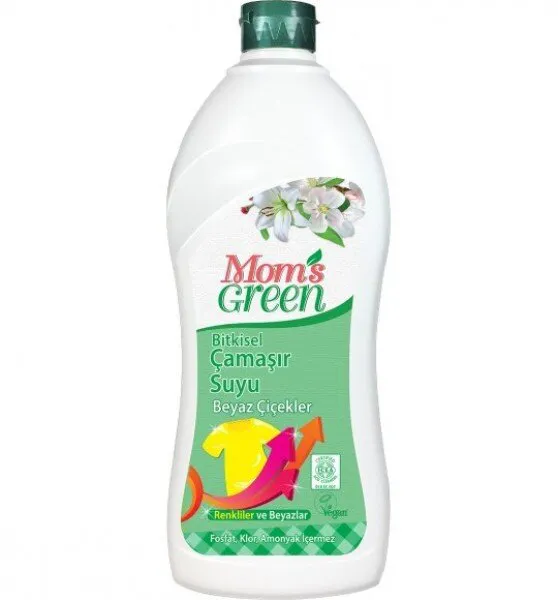 Mom's Green Çamaşır Suyu Beyaz Çiçekler 1 lt Deterjan