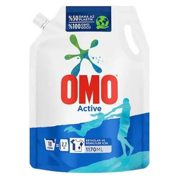 Omo Active Sıvı Çamaşır Deterjanı 18 Yıkama Deterjan