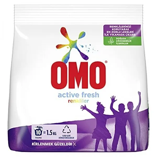 Omo Active Fresh Renkliler 1.5 kg Deterjan