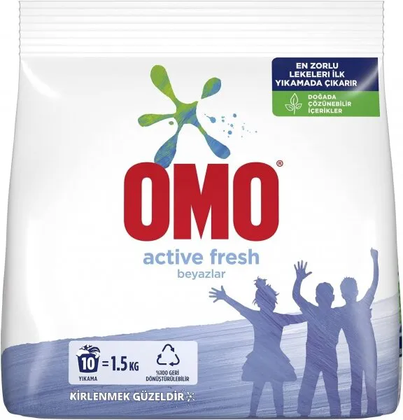 Omo Active Fresh Toz Çamaşır Deterjanı 1.5 kg Deterjan