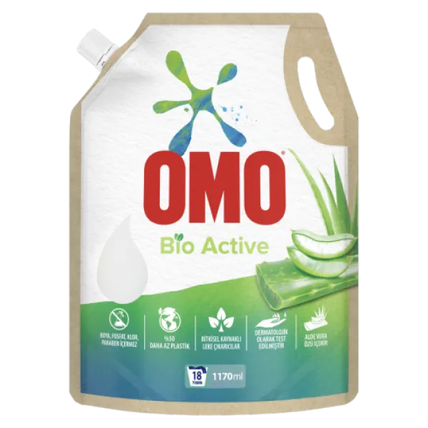 Omo Bio Active Sıvı Çamaşır Deterjanı 18 Yıkama Deterjan