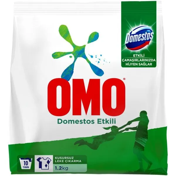 Omo Domestos Etkili Toz Çamaşır Deterjanı 1.2 kg Deterjan
