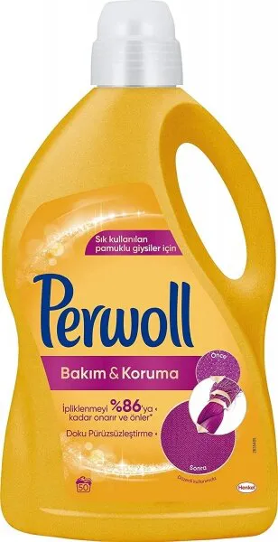 Perwoll Bakım & Koruma Sıvı Çamaşır Deterjanı 50 Yıkama Deterjan