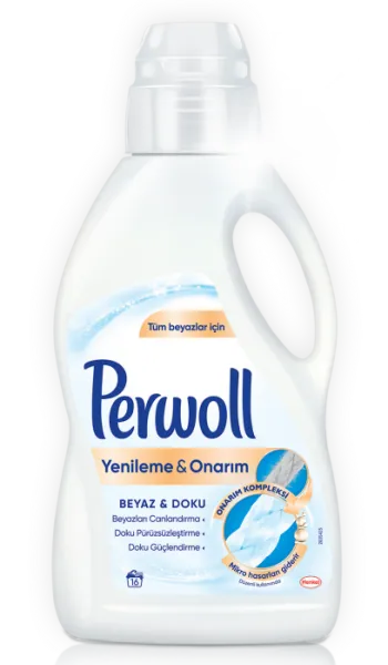 Perwoll Yenileme & Onarım Beyaz & Doku Sıvı Çamaşır Deterjanı 16 Yıkama Deterjan