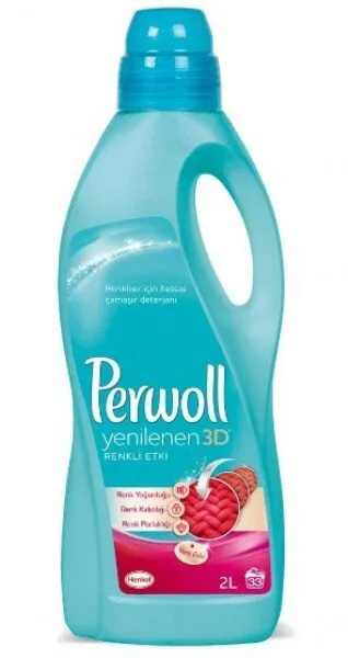 Perwoll Yenilenen 3D Renkli Etki Sıvı Çamaşır Deterjanı 33 Yıkama Deterjan