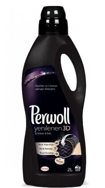 Perwoll Yenilenen 3D Siyah Etki Sıvı Çamaşır Deterjanı 33 Yıkama Deterjan