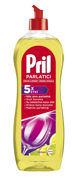 Pril Bulaşık Parlatıcı Limon 740 ml Deterjan