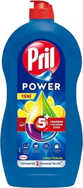Pril Power 5 Etki Limon Kokulu Sıvı Bulaşık Deterjanı 1350 gr Deterjan