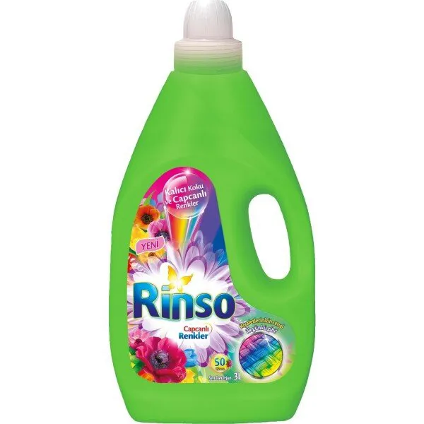 Rinso Capcanlı Renkler Sıvı Çamaşır Deterjanı 3 lt Deterjan