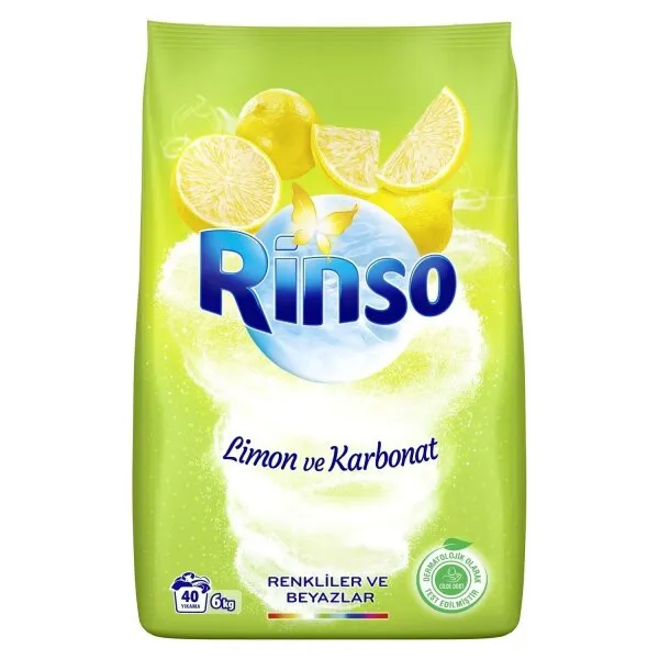 Rinso Limon ve Karbonat Toz Çamaşır Deterjanı 6 kg Deterjan