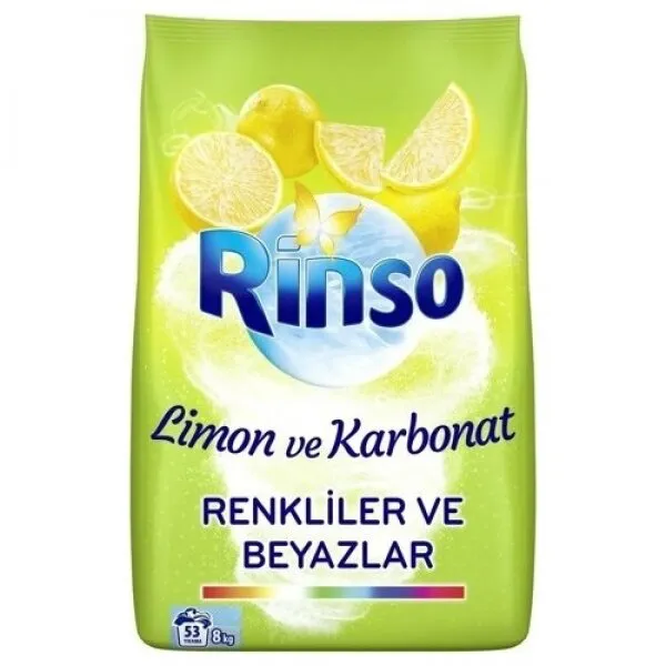 Rinso Limon ve Karbonat Toz Çamaşır Deterjanı 8 kg Deterjan
