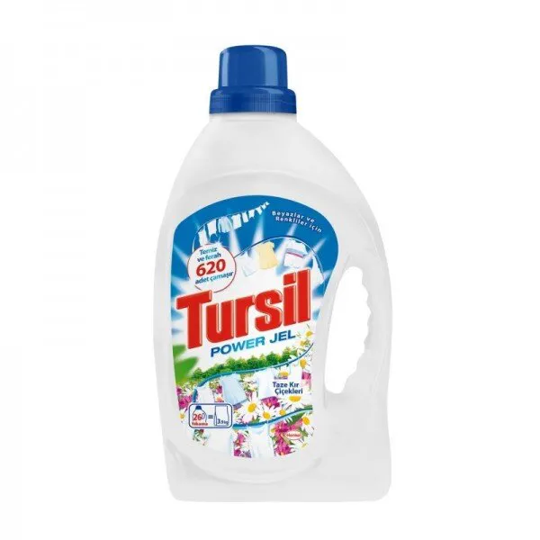 Tursil Jel Taze Kır Çiçekleri Sıvı Çamaşır Deterjanı 26 Yıkama Deterjan