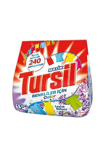 Tursil Matik Color Leylak Bahçesi Toz Çamaşır Deterjanı 1.5 kg Deterjan