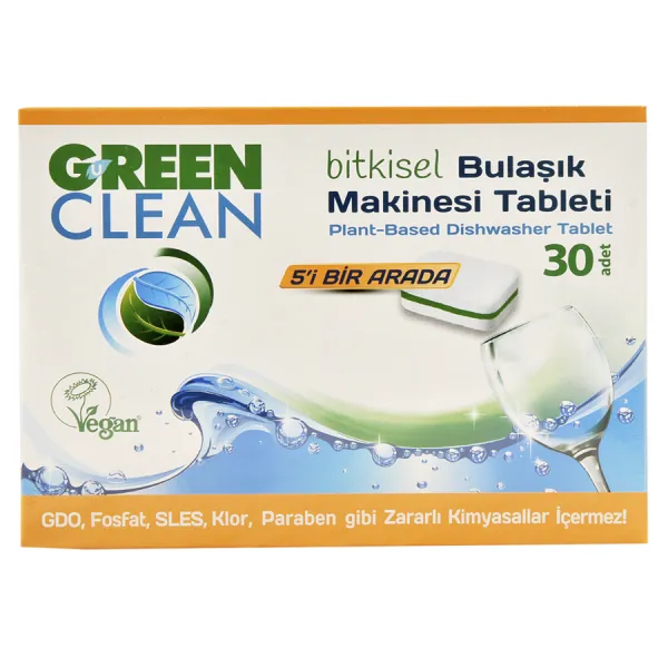 U Green Clean Tablet Bulaşık Makinesi Deterjanı 30 Adet Deterjan