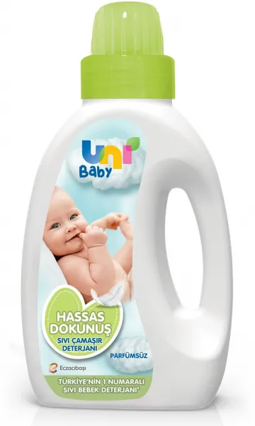 Uni Baby Hassas Dokunuş Sıvı Çamaşır Deterjanı 1 lt Deterjan