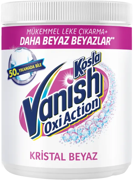 Vanish Kosla Oxi Action Kristal Beyaz Toz Leke Çıkarıcı 500 gr Deterjan