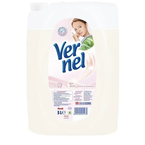 Vernel Hassas ve Yumuşak Yumuşatıcı 5 lt Deterjan