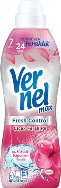 Vernel Max Fresh Control Çiçek Ferahlığı Yumuşatıcı 37 Yıkama Deterjan