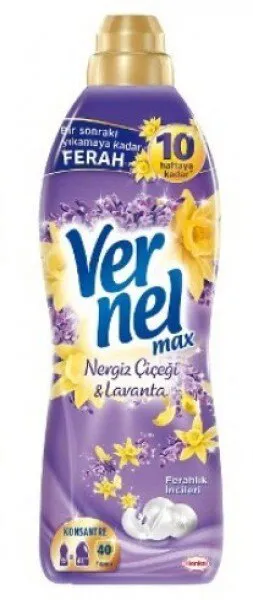 Vernel Max Nergiz Çiçeği ve Lavanta Yumuşatıcı 40 Yıkama Deterjan