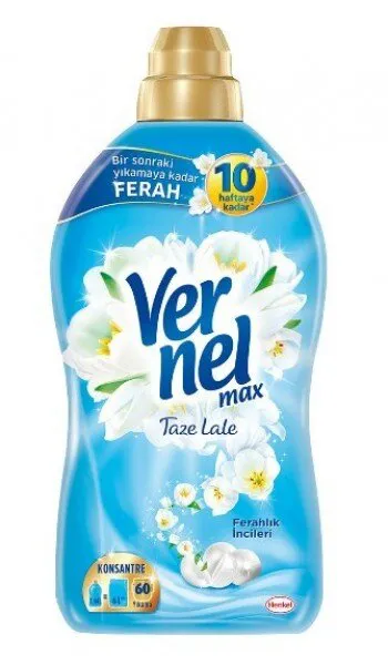 Vernel Max Taze Lale Yumuşatıcı 60 Yıkama Deterjan