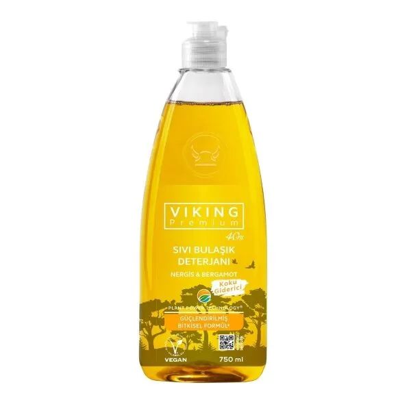 Viking Premium Nergis & Bergamot Sıvı Bulaşık Deterjanı 750 ml Deterjan