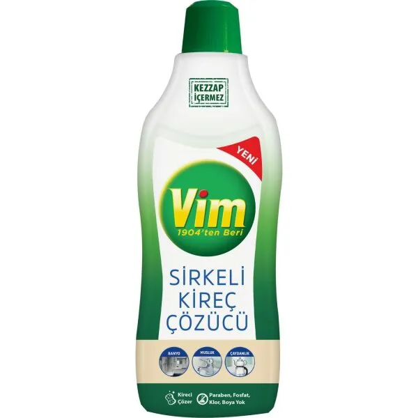 Vim Sirkeli Kireç Çözücü 1 lt Deterjan