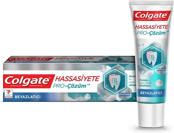 Colgate HassasiÌyete Pro-Çözüm Beyazlatıcı 75 ml Diş Macunu